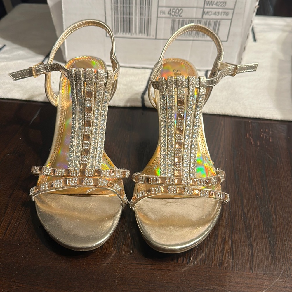 Gold sandals